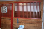 One of the stalls within Odessa Animal Clinic